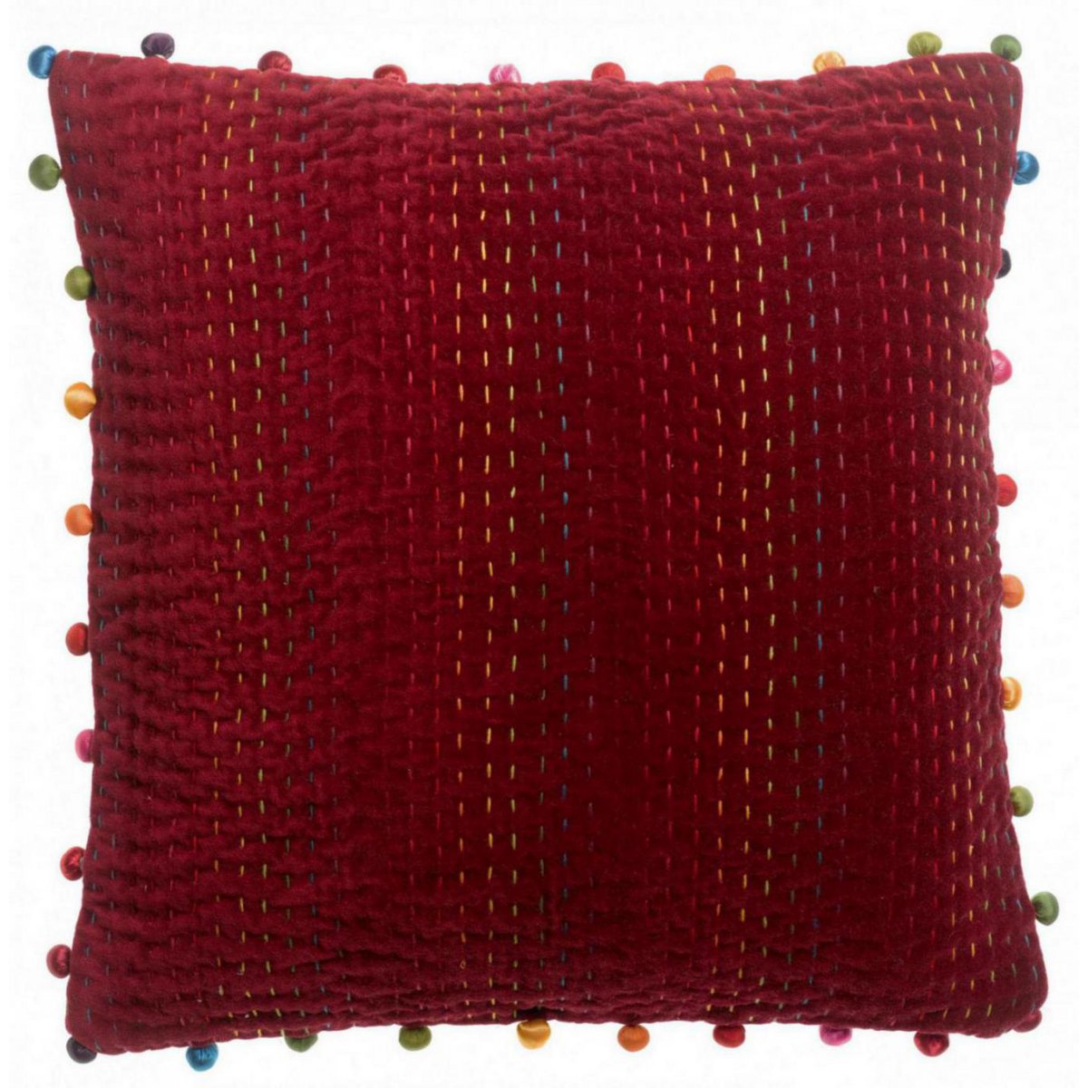 Coussin uni Gastounet Griotte 45 x 45