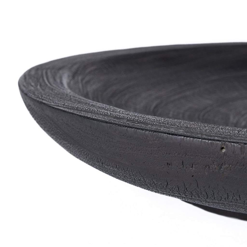 Bol décoratif en bois massif Bowlzilla – Noir – XL | Bazar Bizar