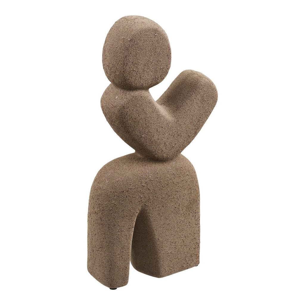 Objet décoratif en céramique marron 16 × 8 × 36 cm