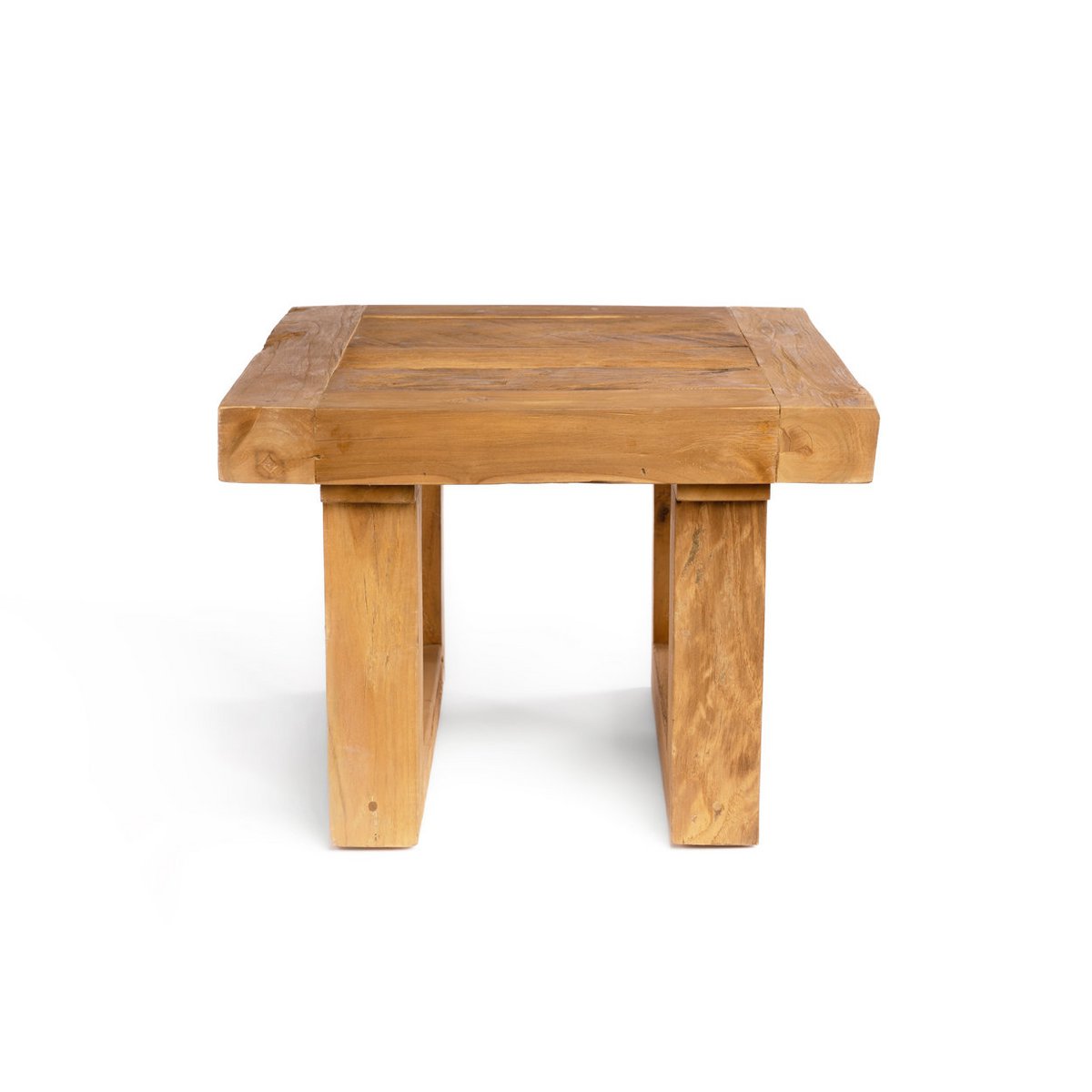 Table d’appoint en teck récupéré – Naturel | Bazar Bizar