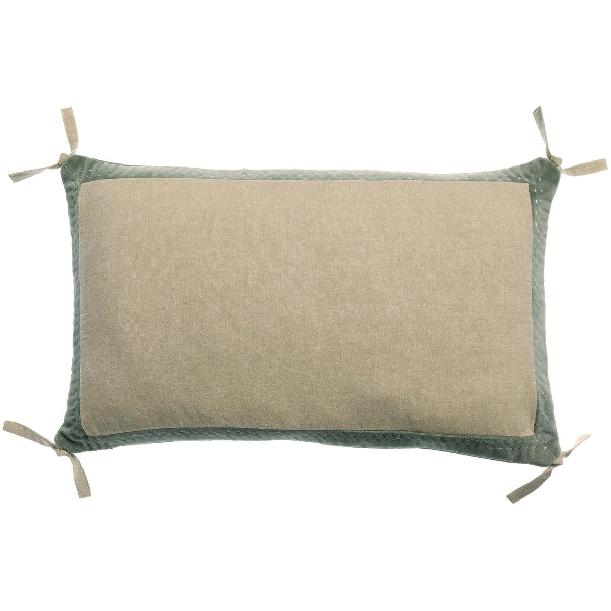 Coussin Elise Chambray Verveine 30 x 50