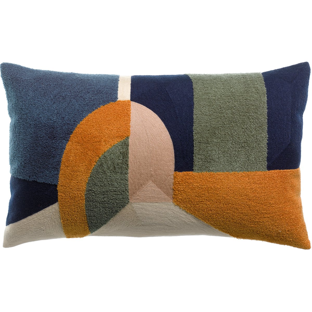Coussin brodé Hivana Cobalt 30 x 50
