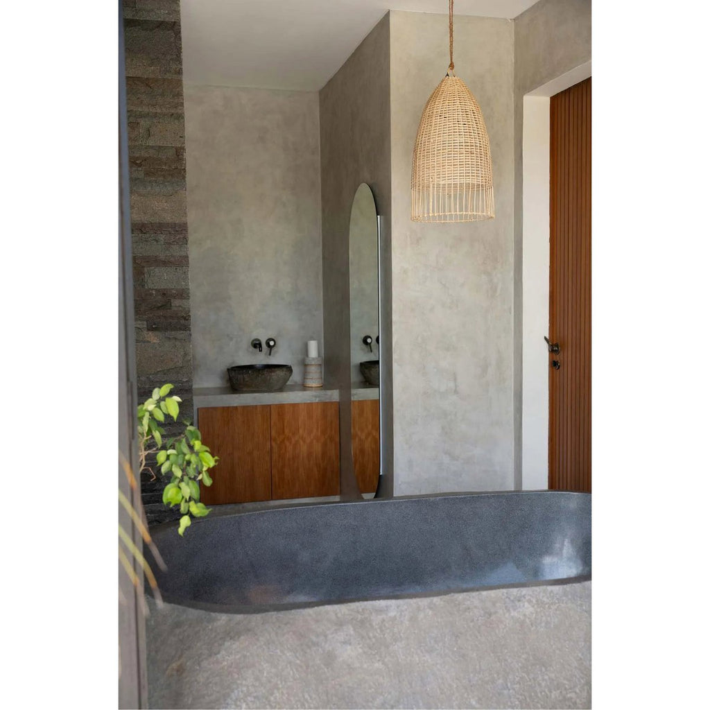 Suspension en rotin Elbe – Naturel – M | Bazar Bizar