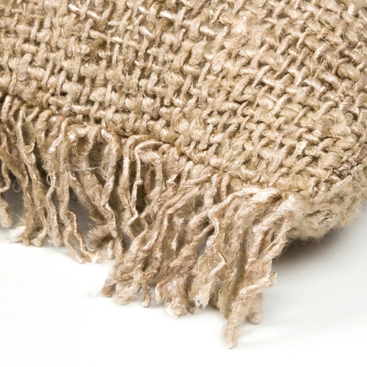Housse de coussin en coton Oh My Gee – Beige – 60×60cm | Bazar Bizar