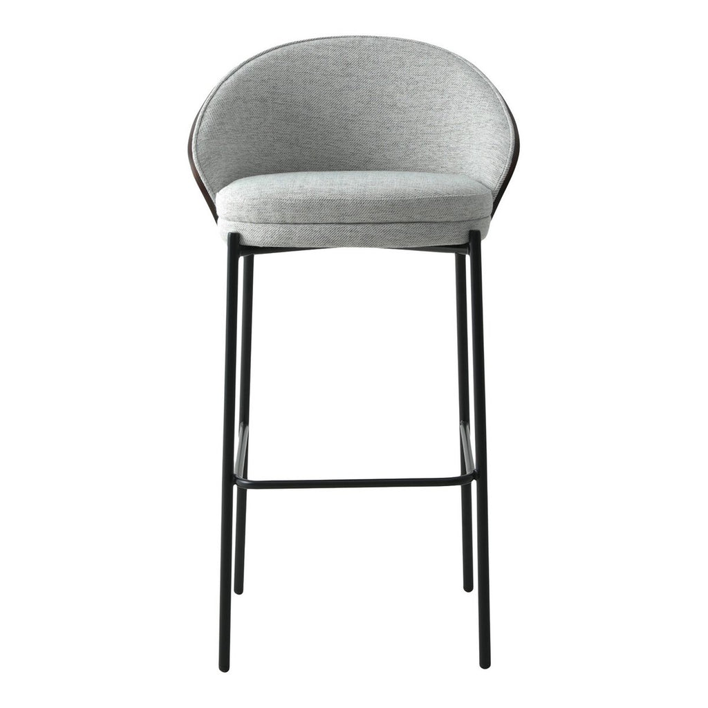 Chaise de bar Canelas – Gris & Marron (lot de 2)