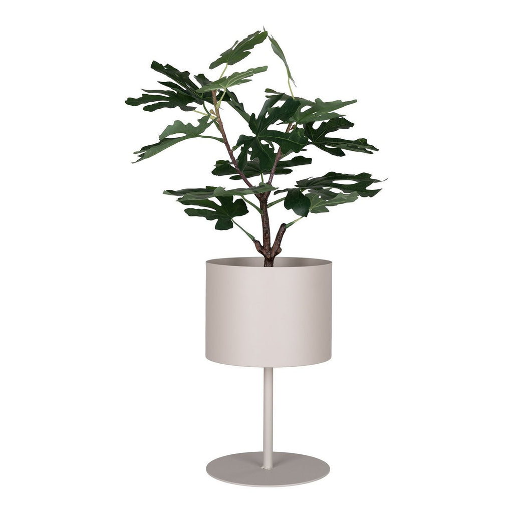 Trofa – Jardinière en acier couleur sable – Ø21,5x36 cm