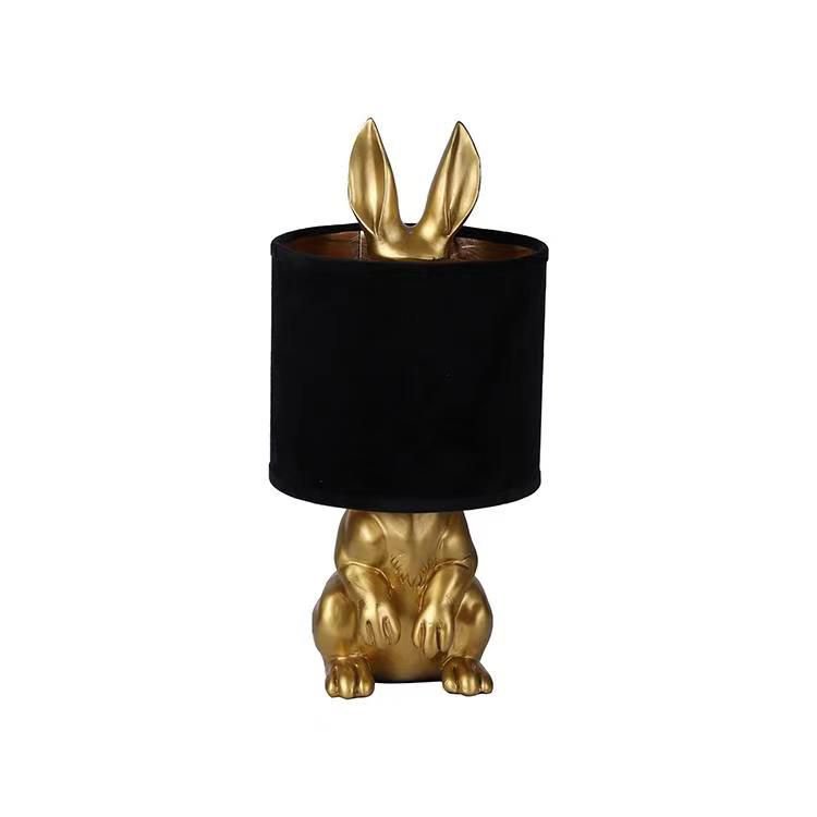 Lampe à poser Lucky Bunny Or