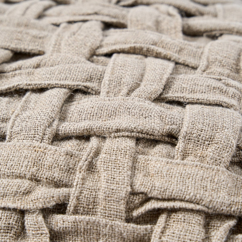 Housse de coussin en lin Crosier – Naturel – 50×50cm | Bazar Bizar