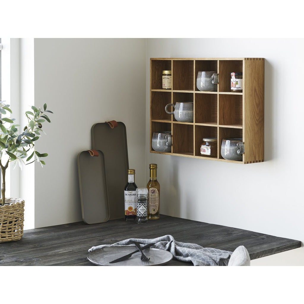 Plateaux en acier marron, lot de 2