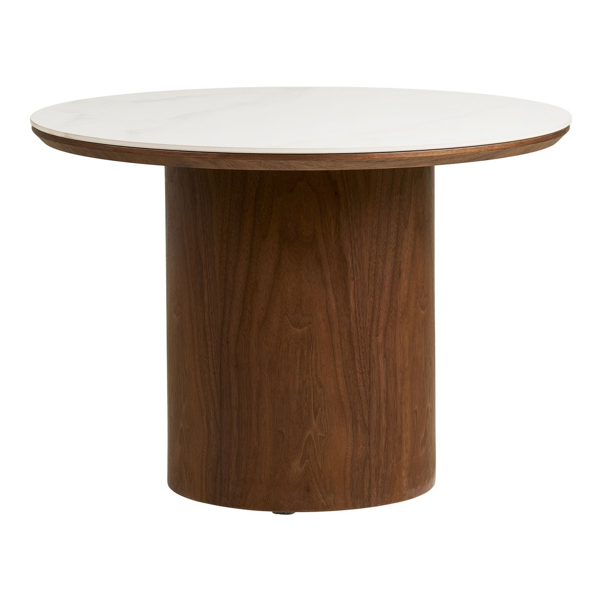 Table Basse Noli - Céramique & Frêne, Ø60x42 cm
