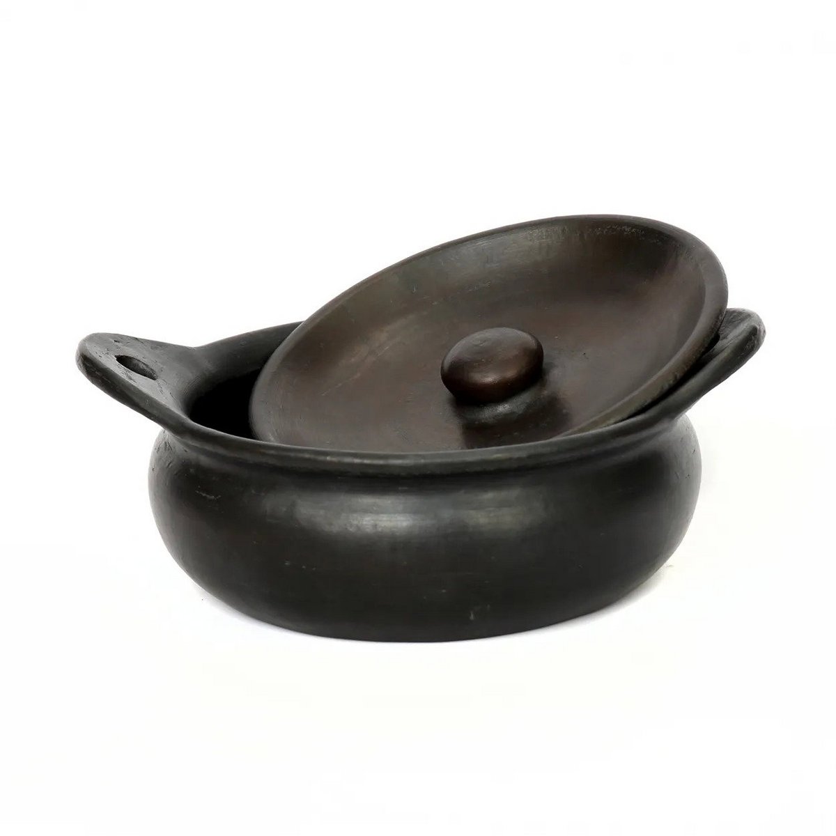 Pot en terre cuite Burned – Noir | Bazar Bizar