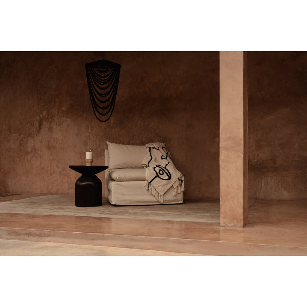 Table d’appoint tambour Drumline – Noyer foncé | Bazar Bizar