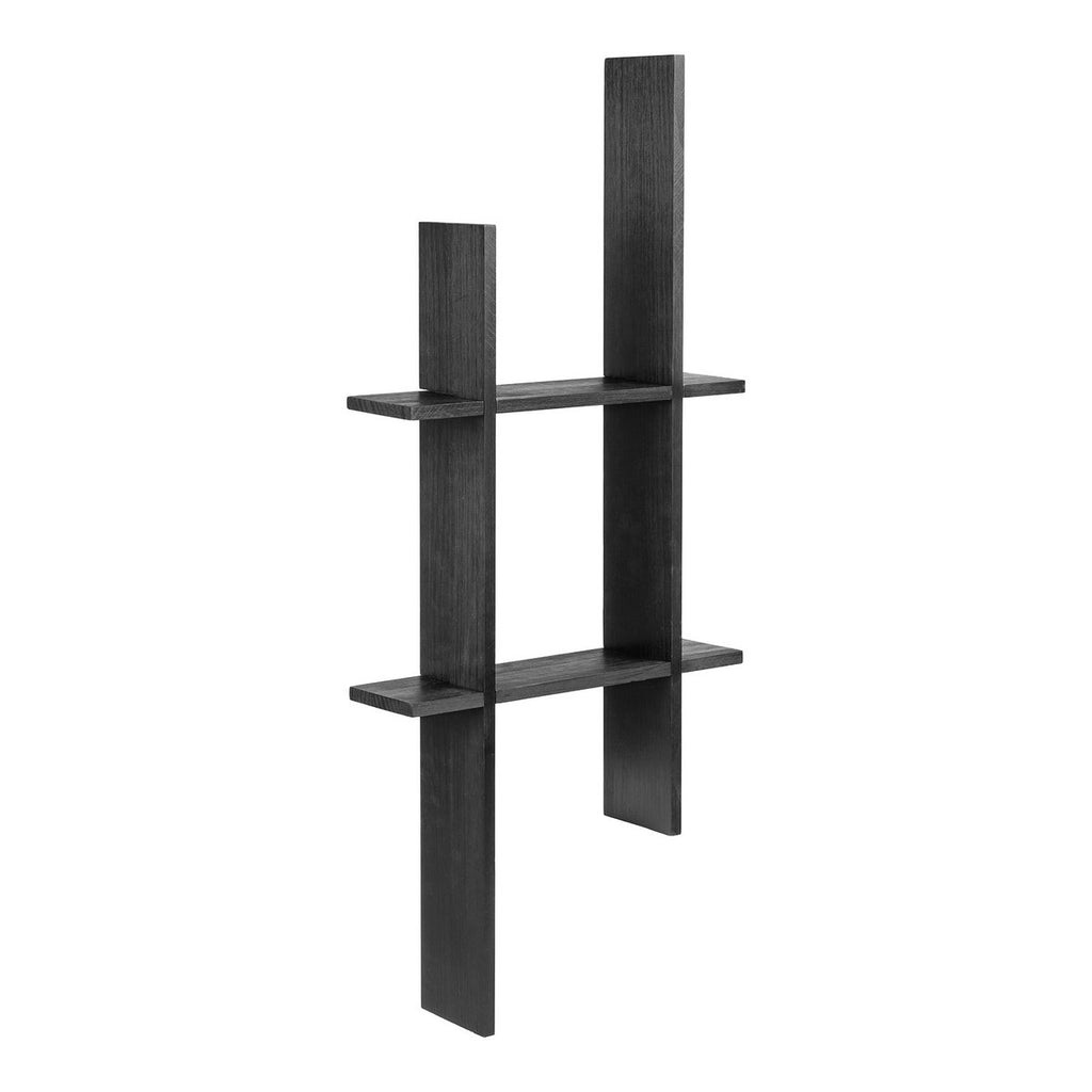 Étagère murale Mostar en pin noir – 86 × 10 × 38 cm
