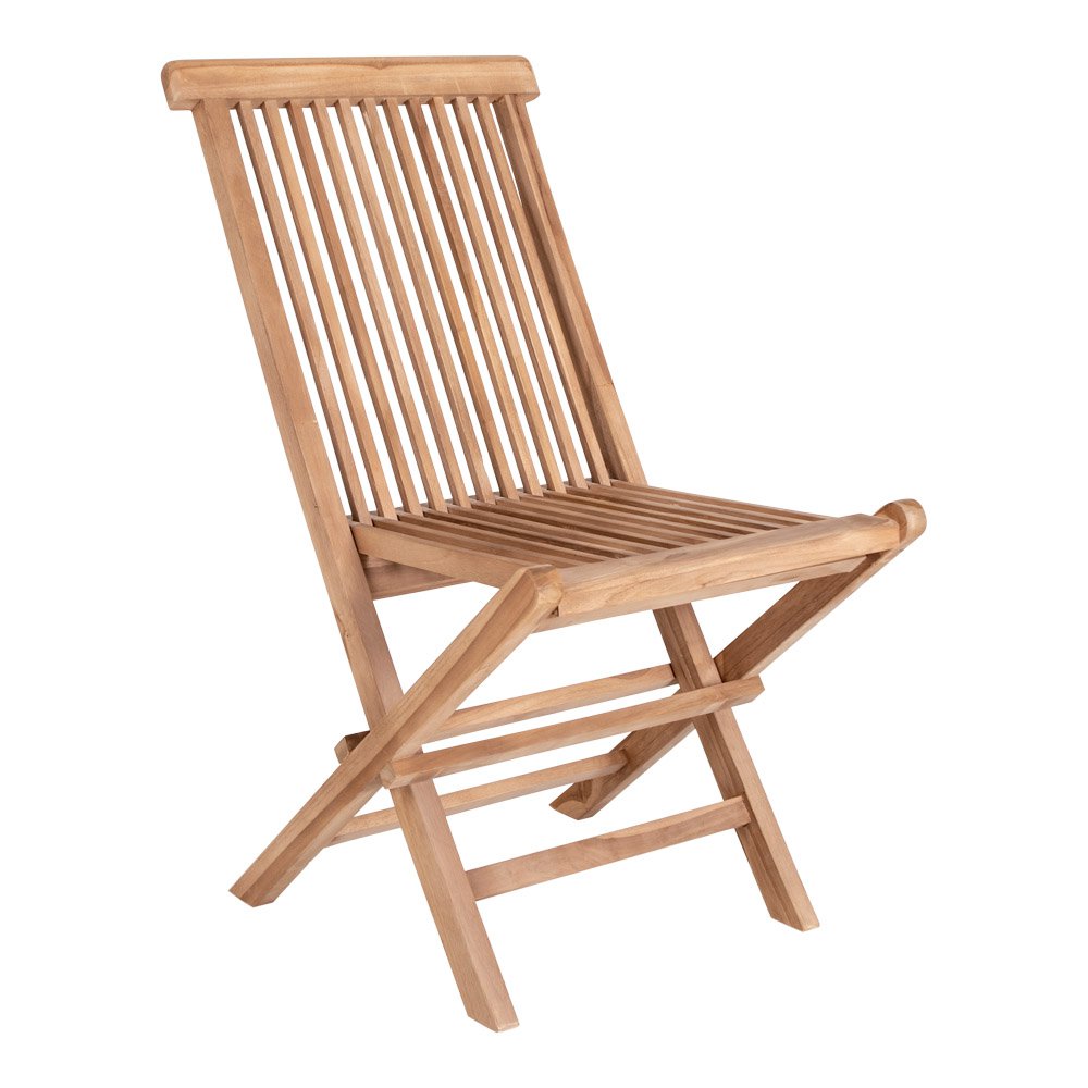Chaise Toledo – Teck naturel, intérieur & extérieur (lot de 2)