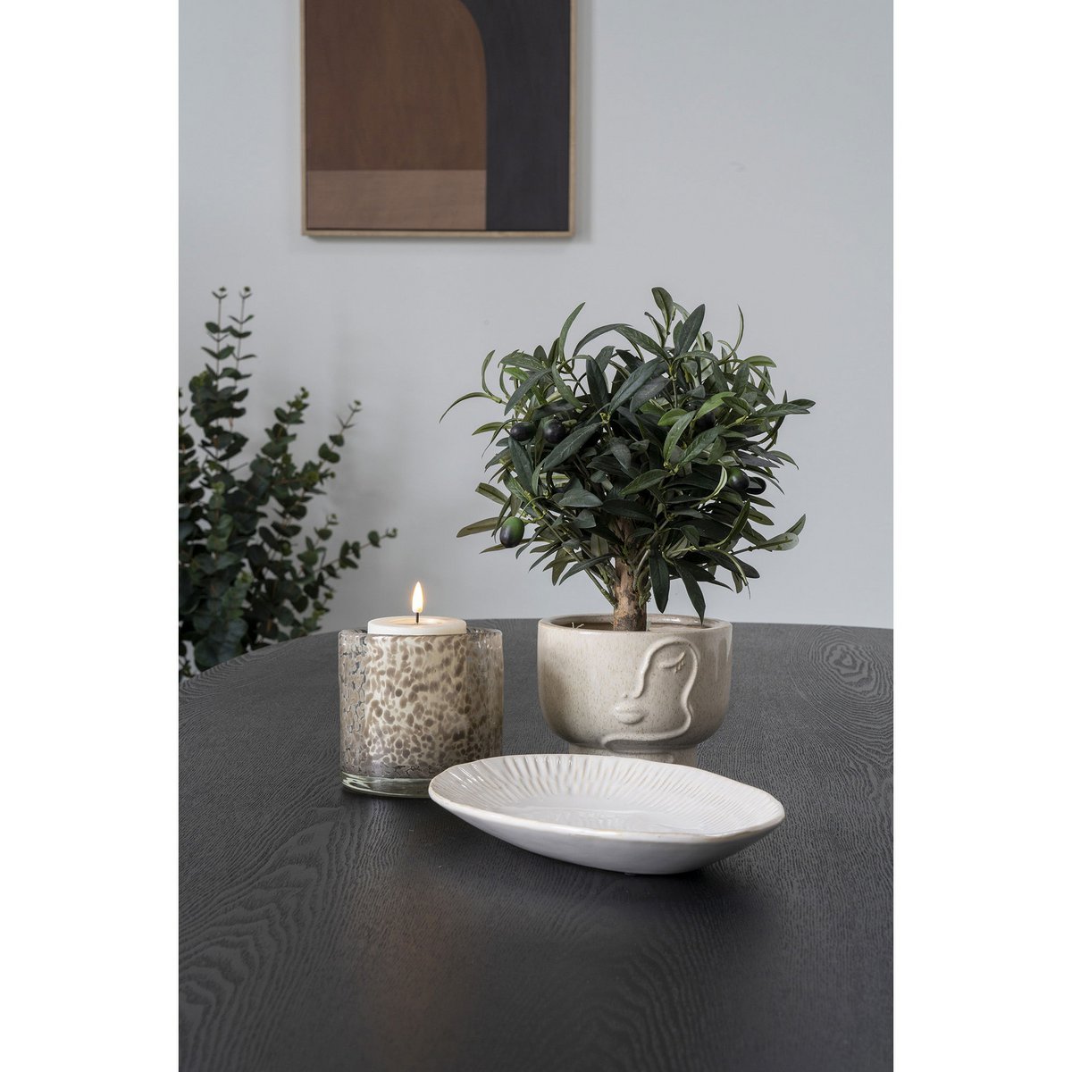Pot de Fleur en Céramique Beige – Ø15x12 cm