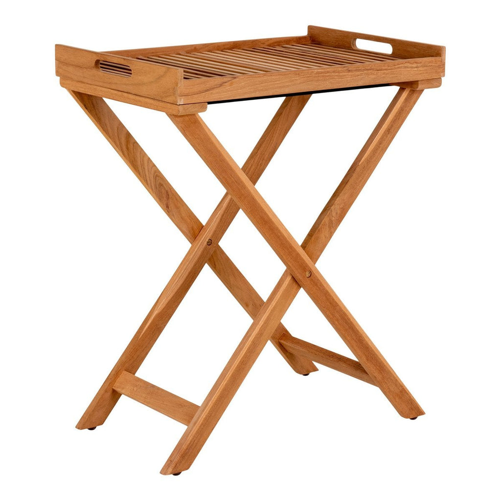 Table-Plateau Ronda - Teck Naturel, 60x40x70 cm