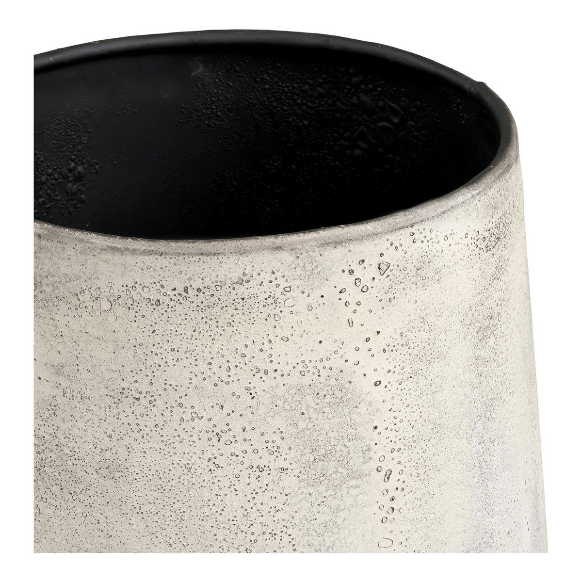 Pots Décoratifs Hou - Métal Beige Antique, Lot de 2