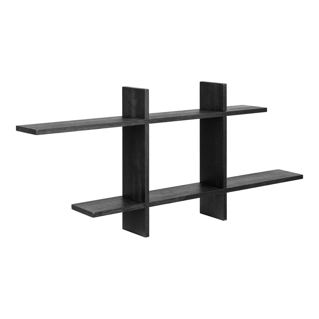 Étagère murale Mostar en pin noir – 86 × 10 × 38 cm