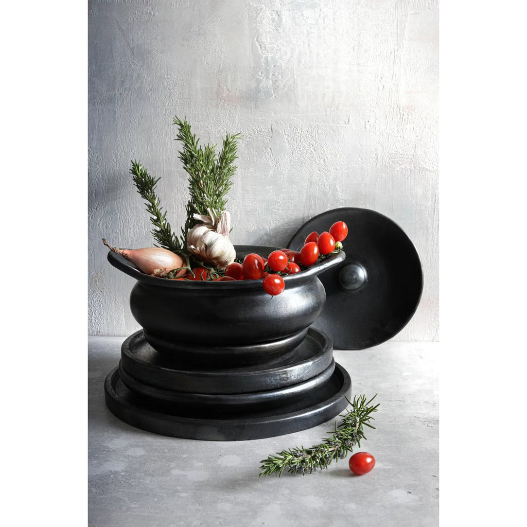 Pot en terre cuite Burned – Noir | Bazar Bizar