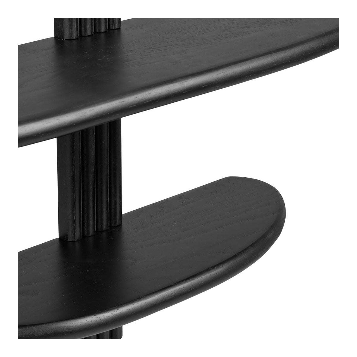 Étagère murale Aliano chêne et noir – 65 × 17,5 × 42,5 cm