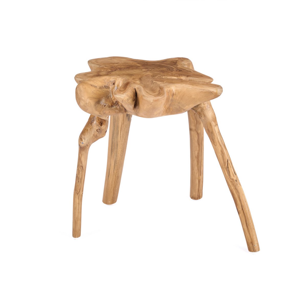 Table d’appoint en racine de teck Rooty – Naturel | Bazar Bizar
