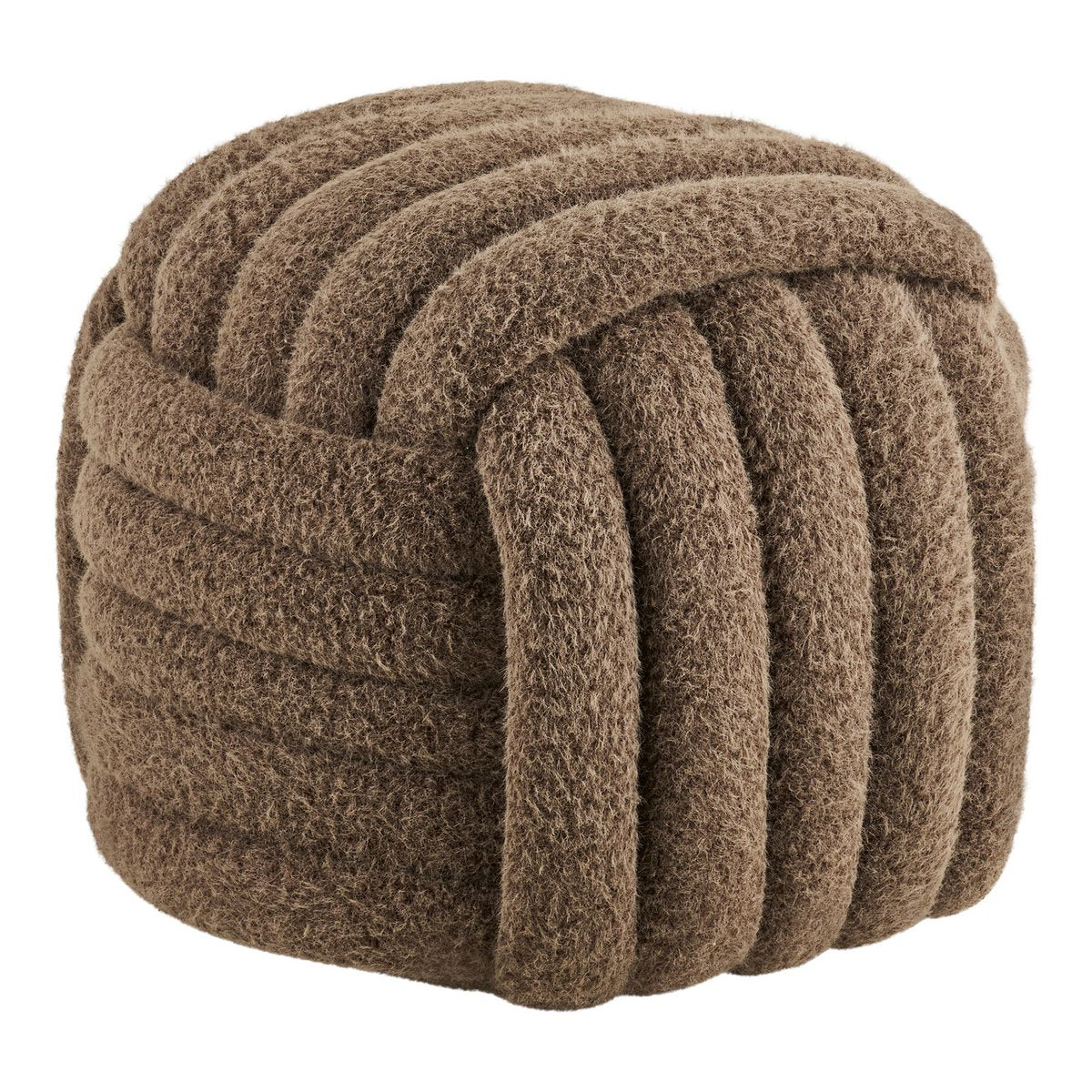 Pouf Napier – Marron, 48x48x43 cm