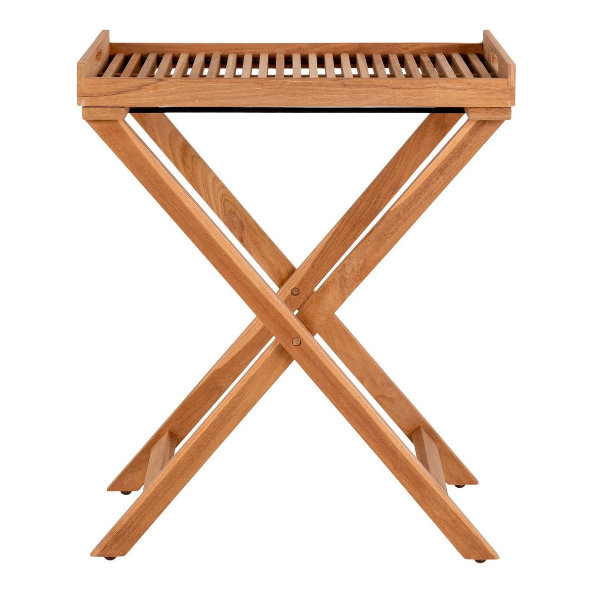 Table-Plateau Ronda - Teck Naturel, 60x40x70 cm