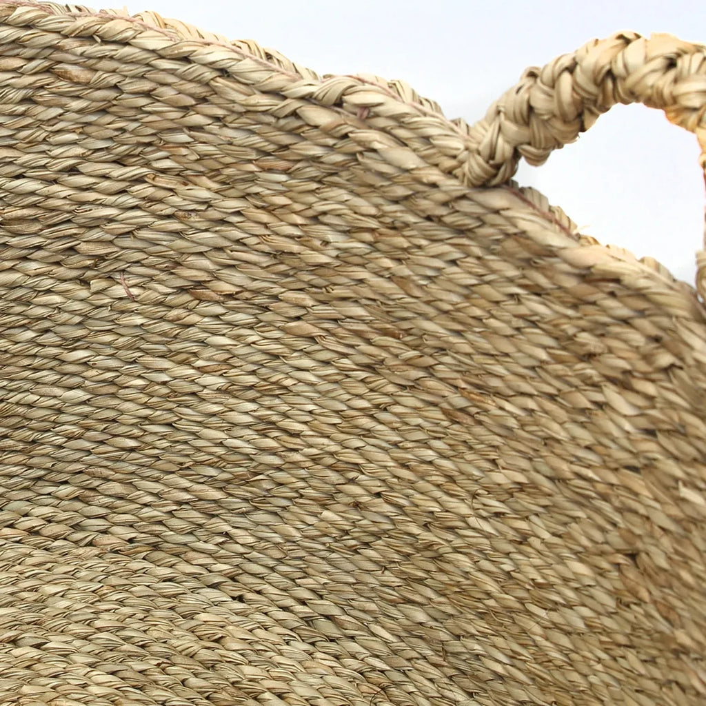 Panier de rangement en jonc de mer Quatre Mains – Naturel – L | Bazar Bizar
