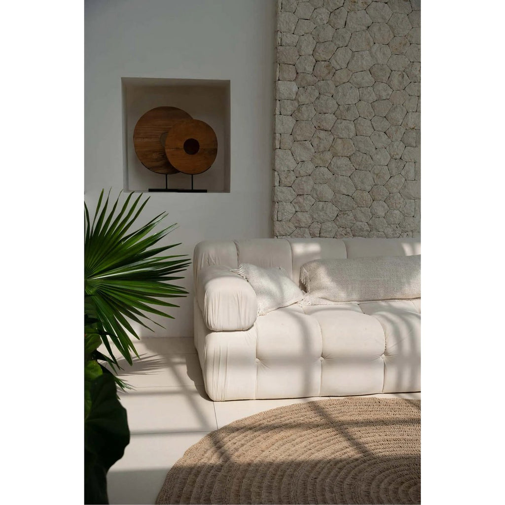 Housse de coussin en coton Oh My Gee – Crème – 40×40cm | Bazar Bizar