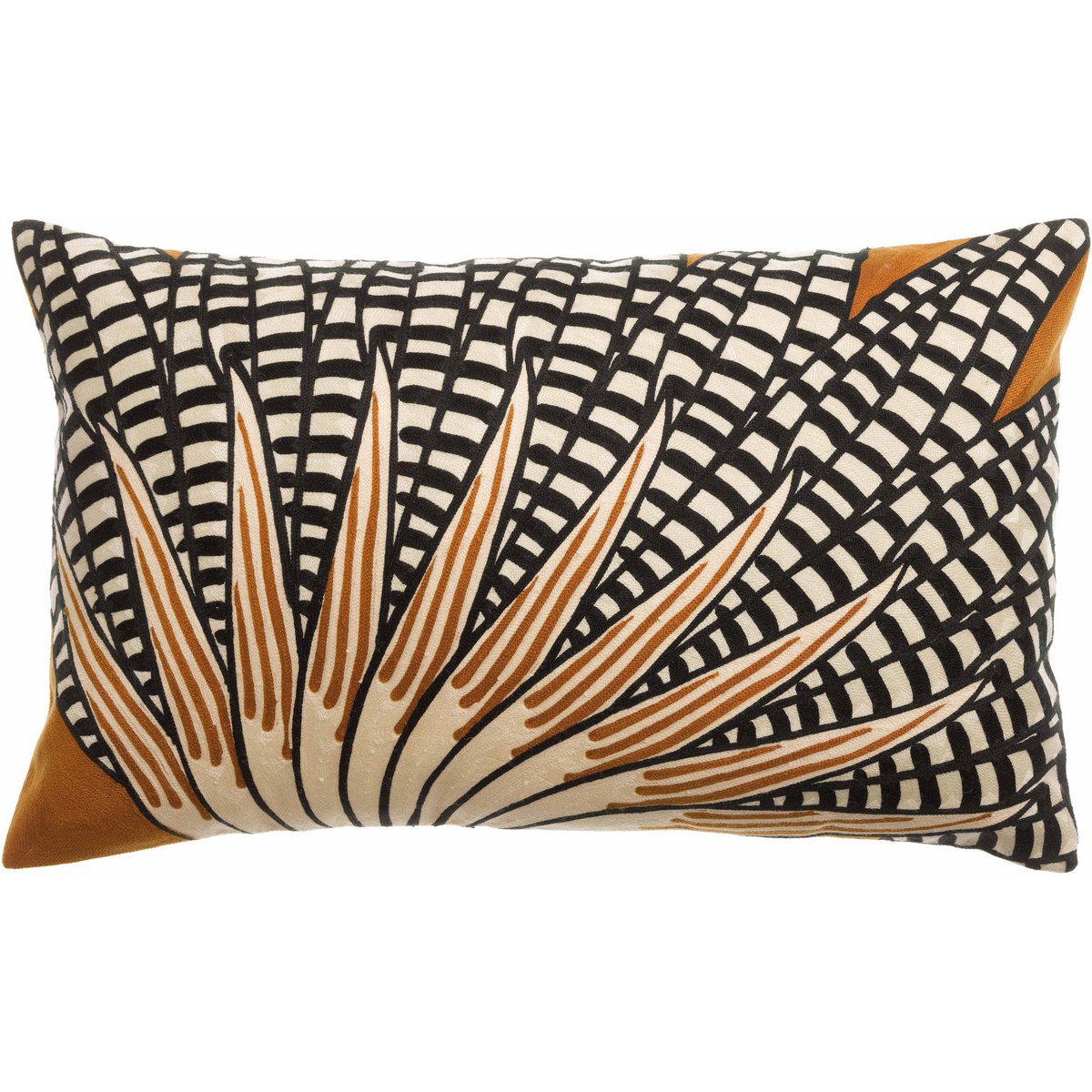 Coussin brodé Ewan Cuivre 40 x 65