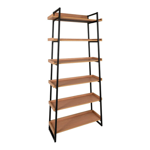 Bibliothèque Sakai - Frêne, Acier/Bois, 80x35x185 cm