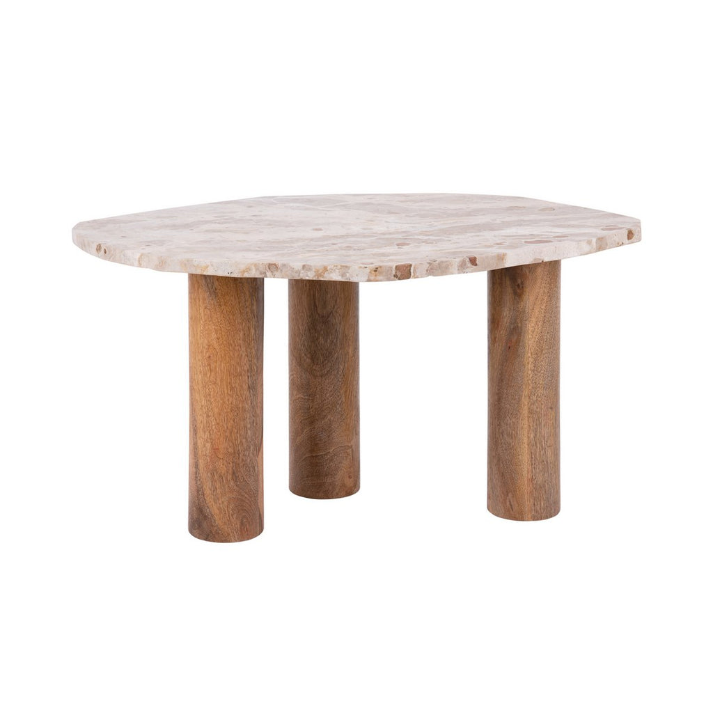Table Basse Organic Marbre Marron
