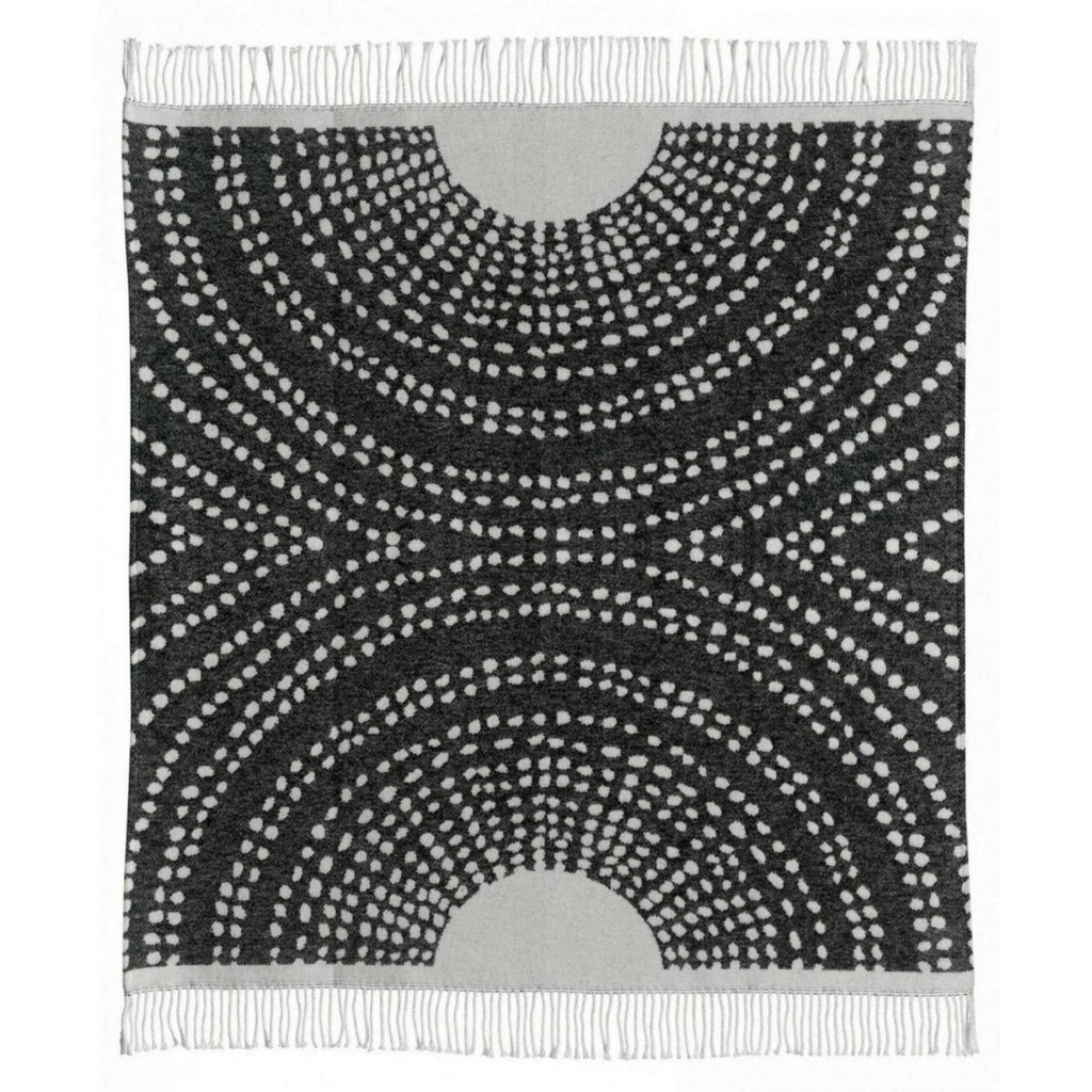 Plaid recyclé Taina Carbone 127 × 160 cm