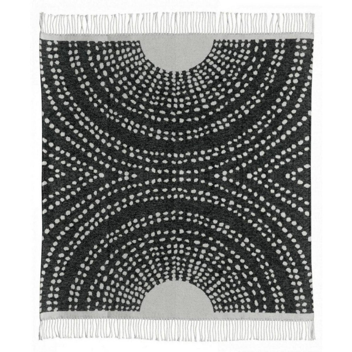 Plaid recyclé Taina Carbone 127 × 160 cm