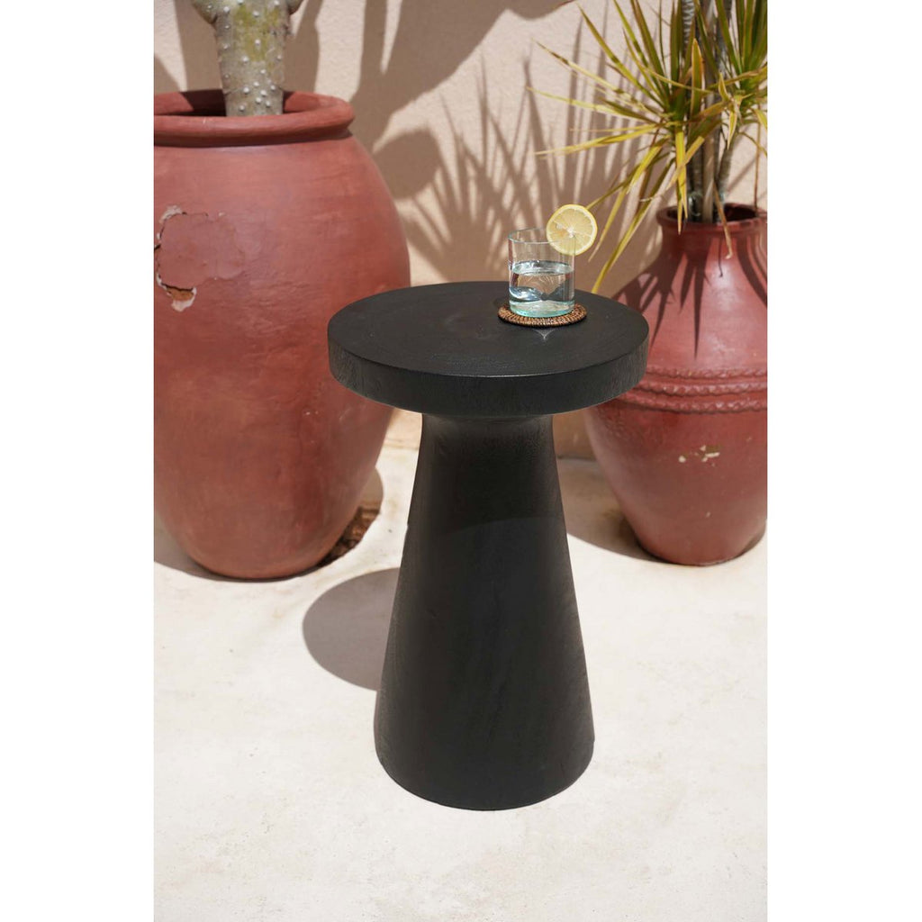 Table d’appoint en bois de suar Fidji – Noir | Bazar Bizar