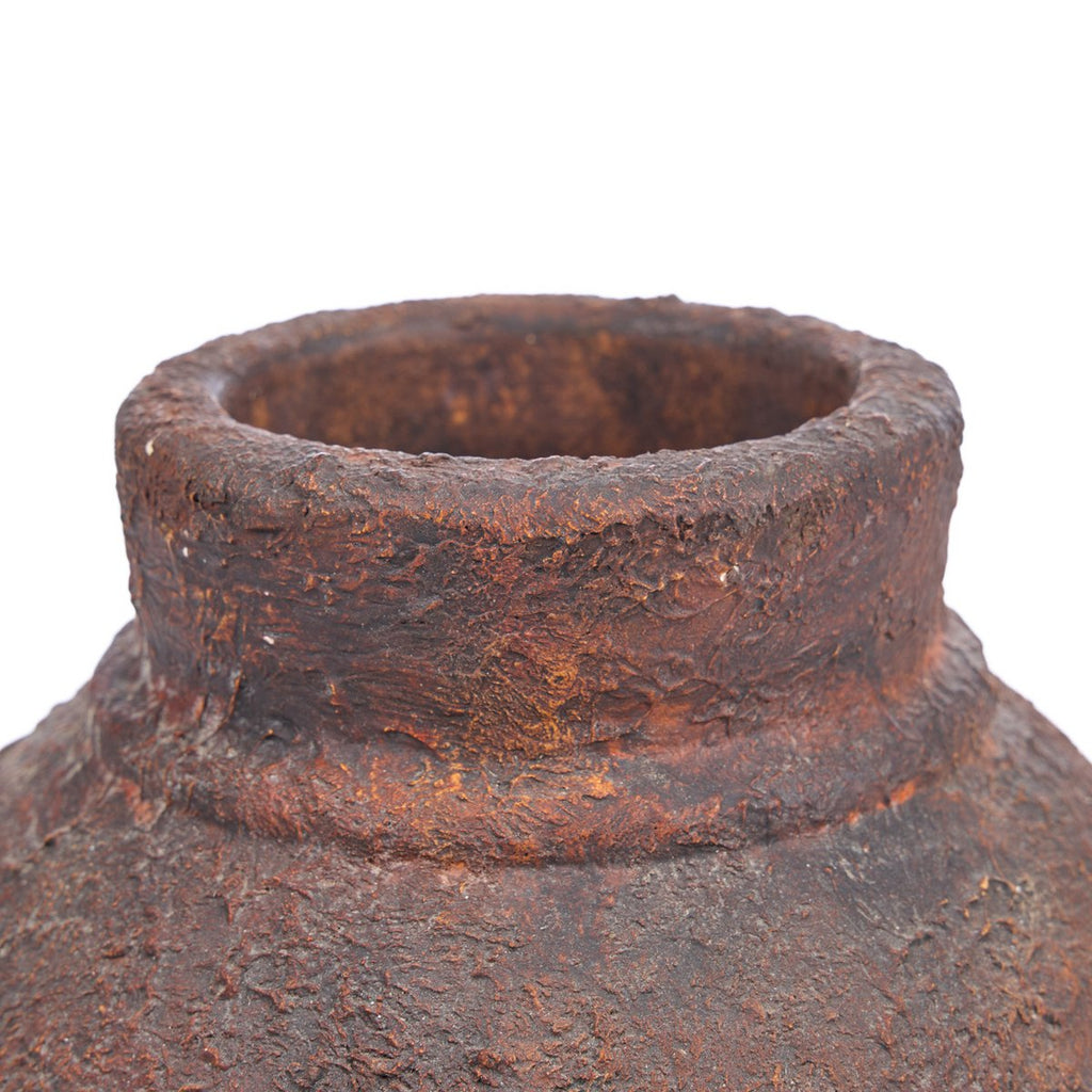 Vase Amphora Rustica bordeaux M en terre cuite – 30 cm