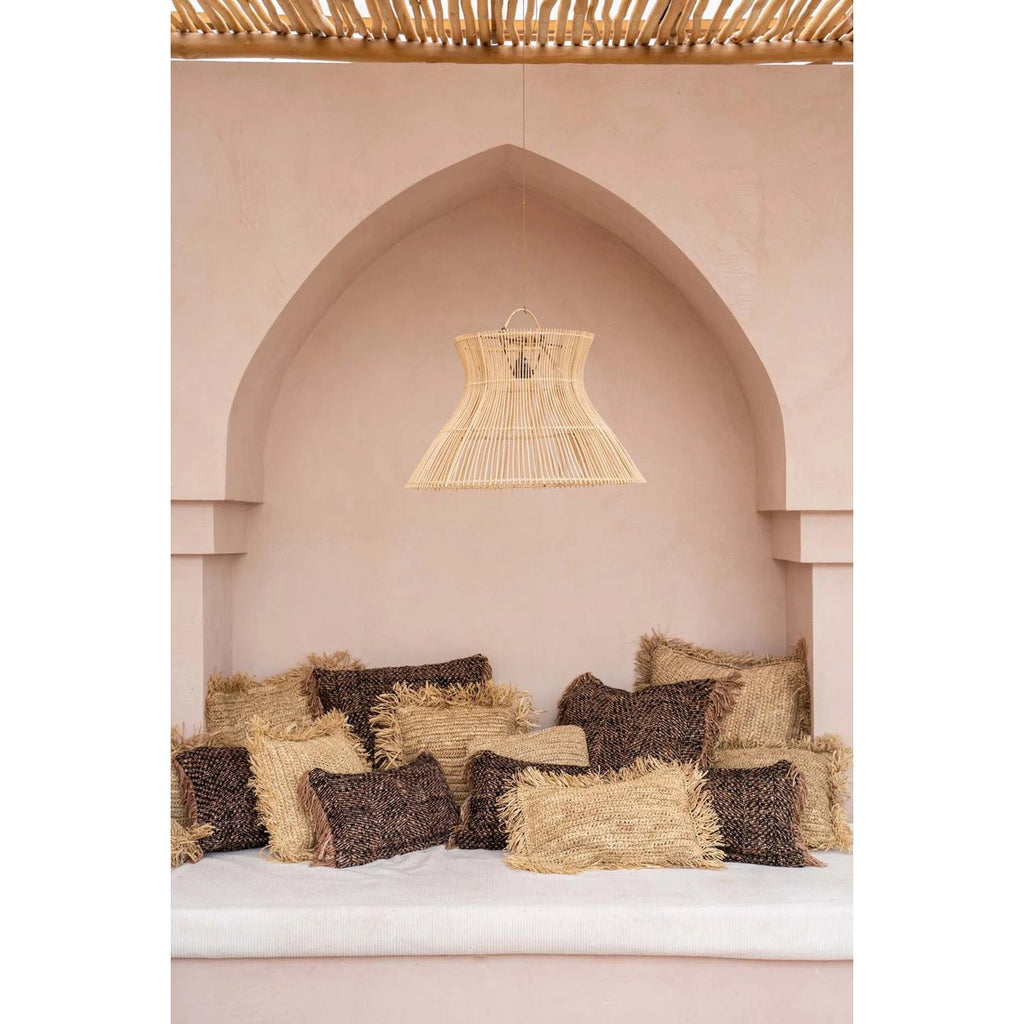 Housse de coussin en coton Oh My Gee – Cuivre Noir – 30×50cm | Bazar Bizar