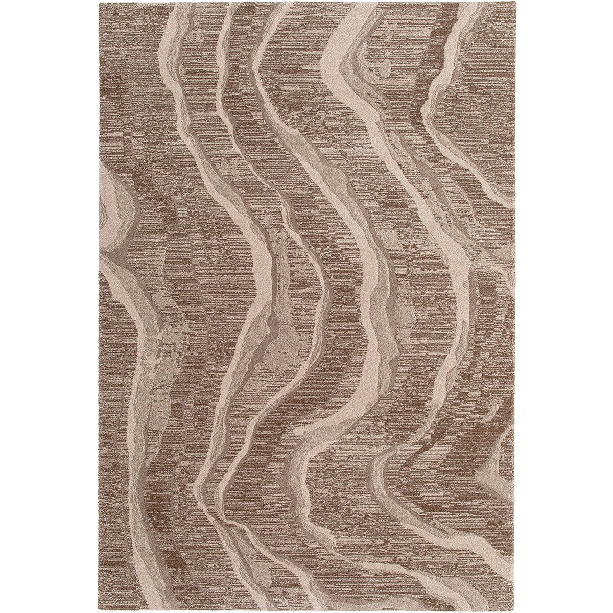 Tapis texturé Kalio Noisette 200 × 290 cm