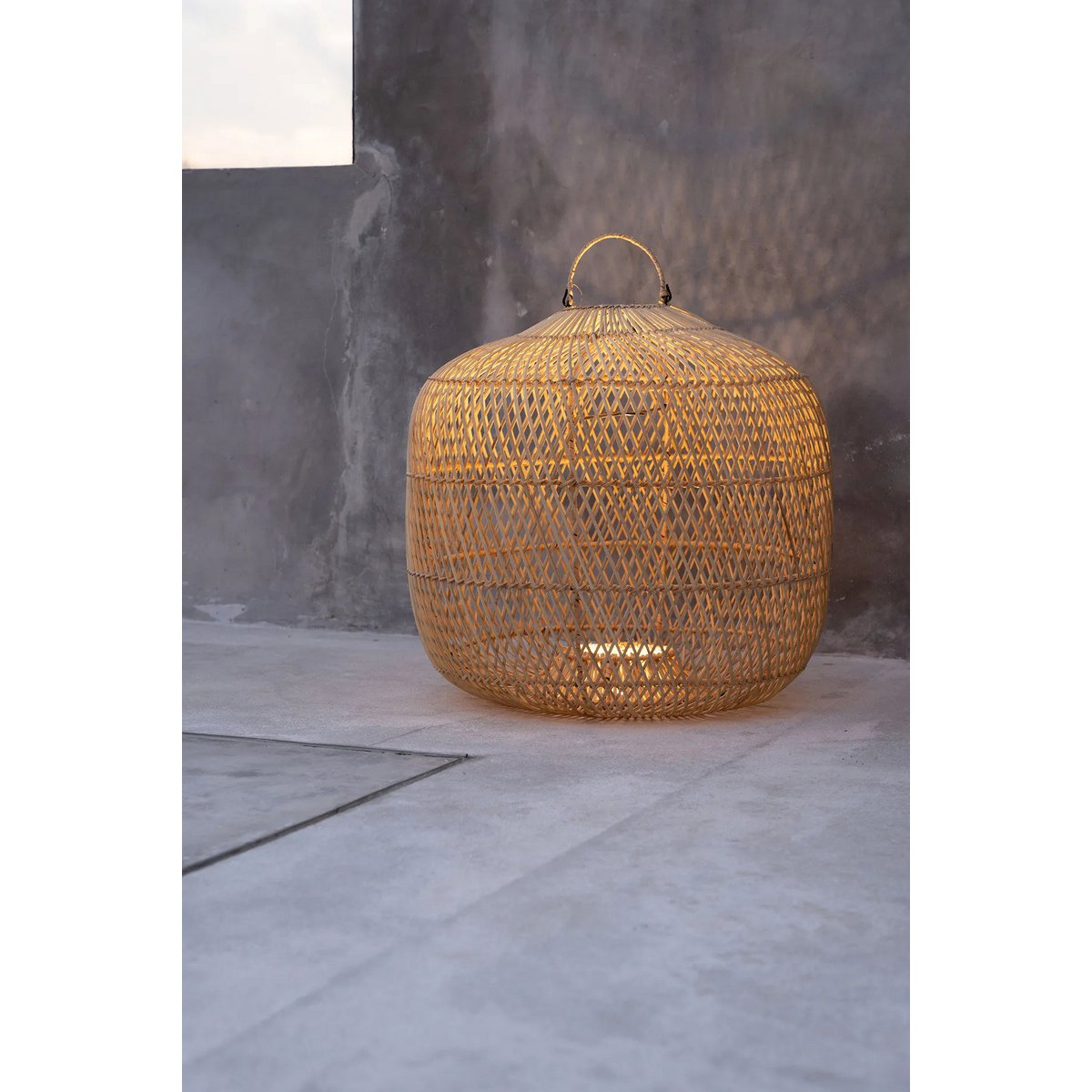 Suspension en rotin Batu Bolong – Naturel – M | Bazar Bizar