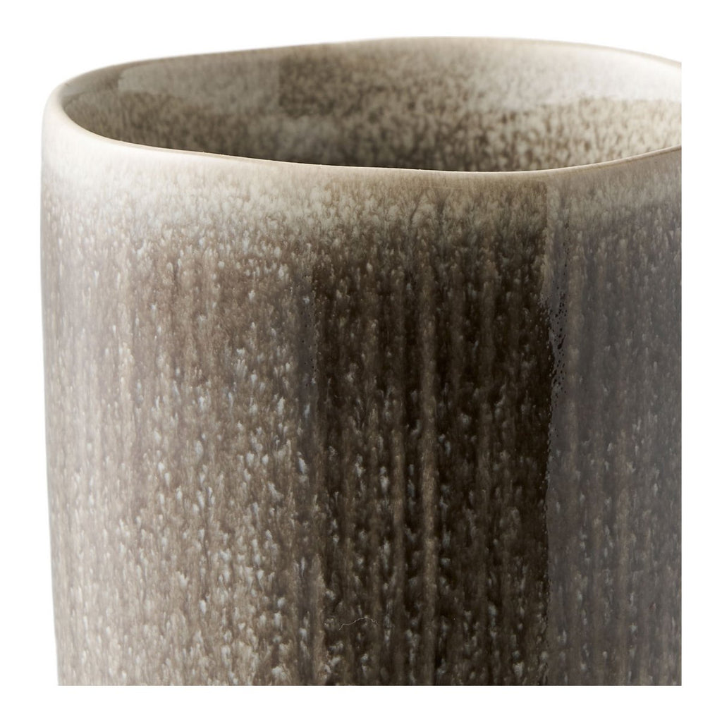 Tasse Viola, céramique, gris, ø8x9,5 cm, lot de 4