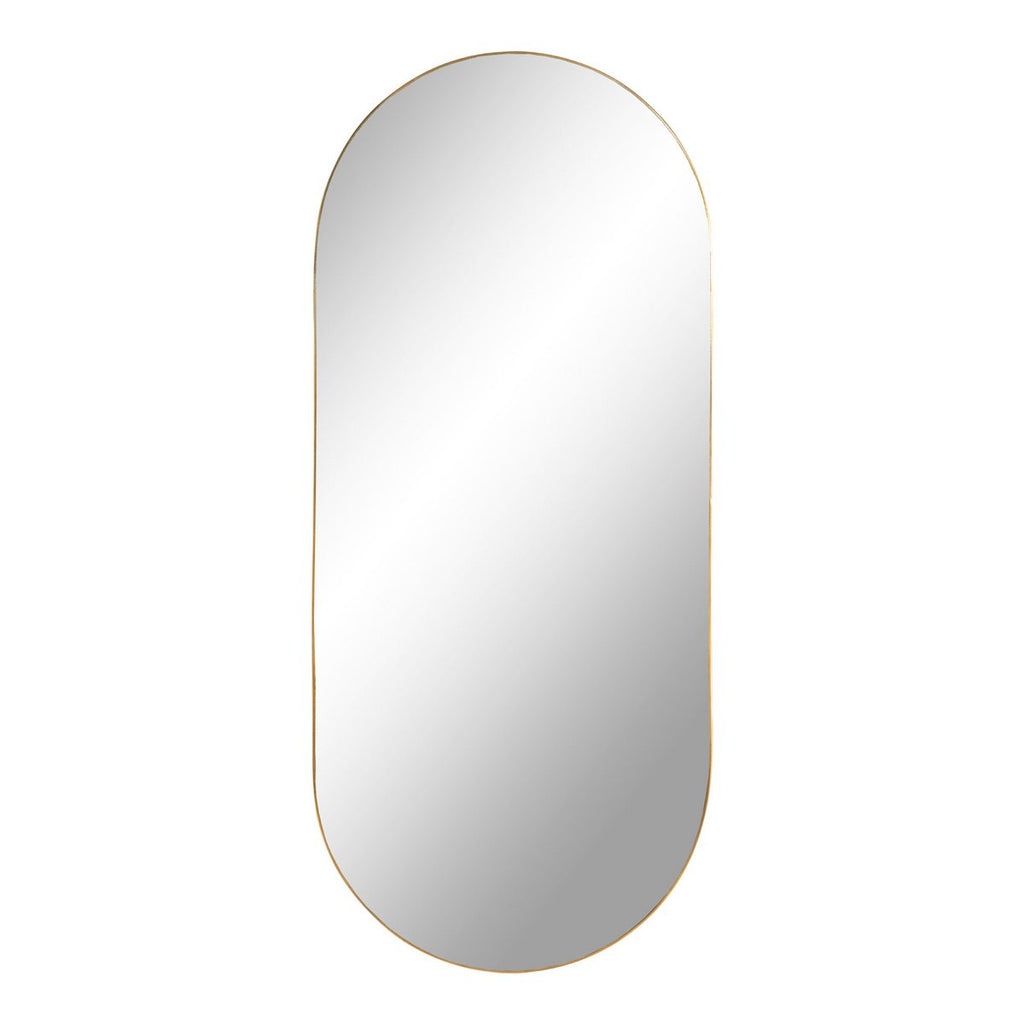 Miroir Jersey - Aspect Laiton, Acier, 35x80x0,5 cm