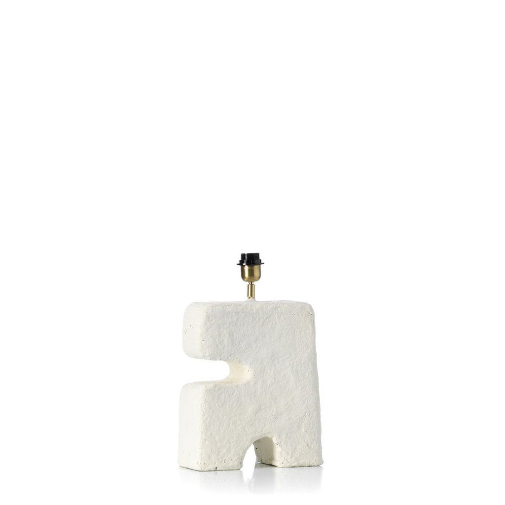 Lampe de table en papier mâché L’Objet – Blanc – M | Bazar Bizar