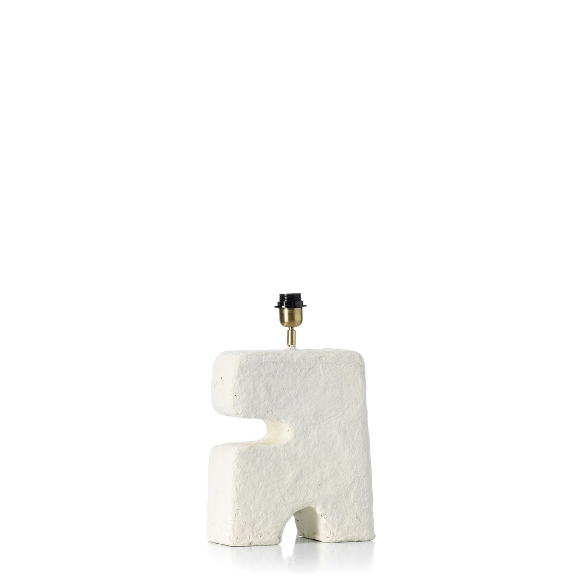 Lampe de table en papier mâché L’Objet – Blanc – M | Bazar Bizar