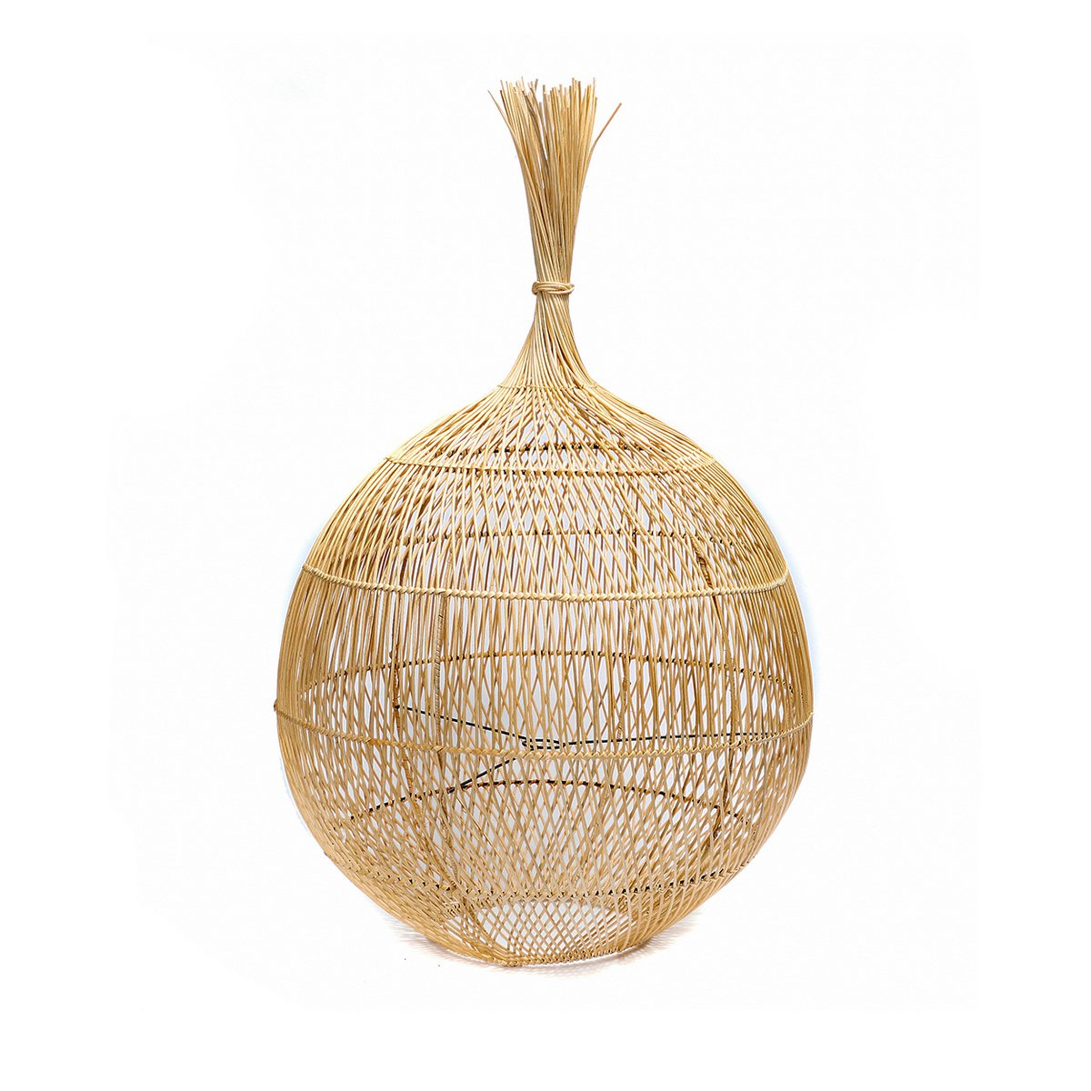 Lampadaire ou suspension en rotin Wonton – Naturel | Bazar Bizar