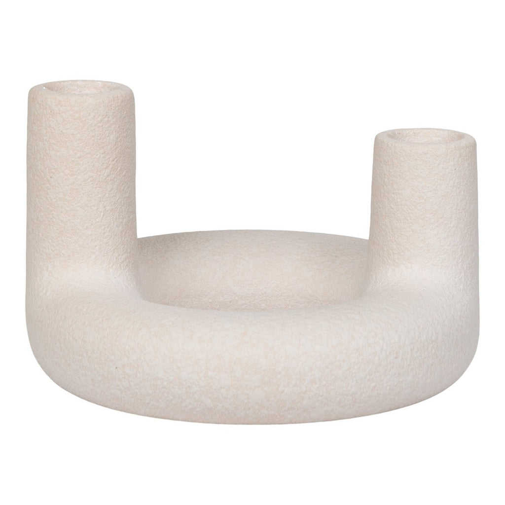 Bougeoir en céramique – Beige
