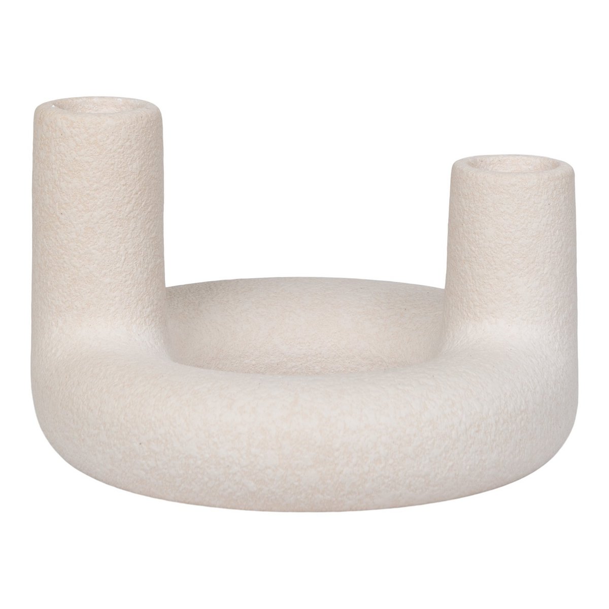 Bougeoir en céramique – Beige