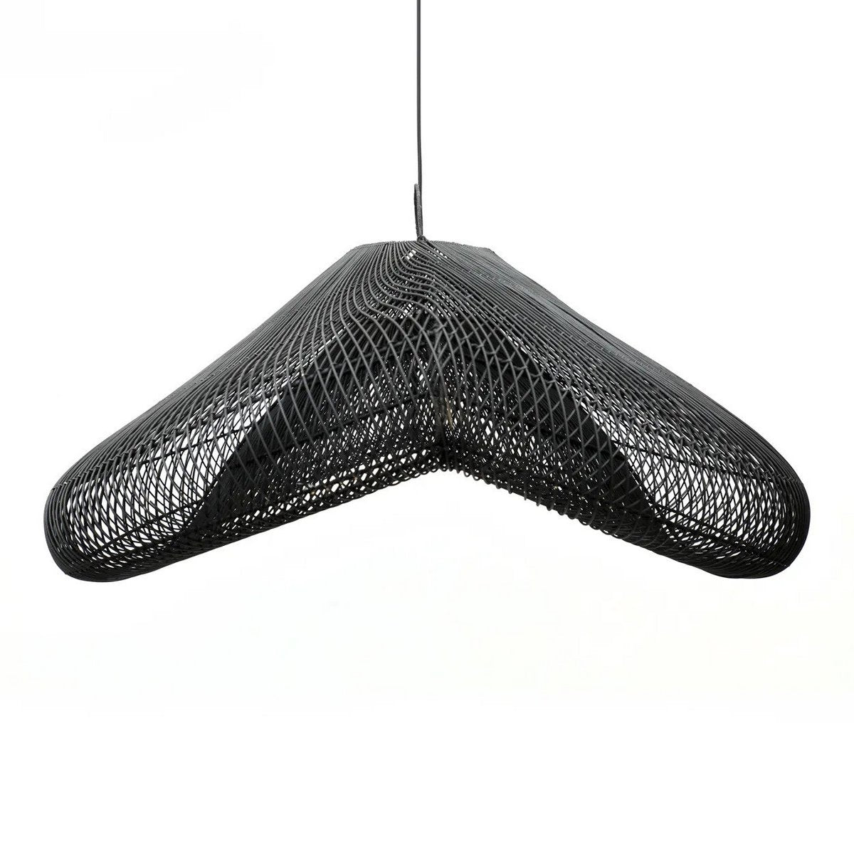Suspension en rotin The Cloud – Noir – XXL | Bazar Bizar