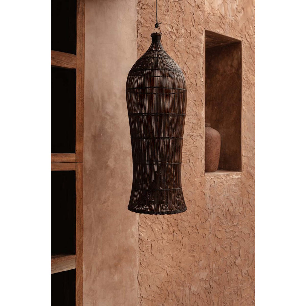 Suspension en bambou Oasis Tower – Noyer Foncé – XL | Bazar Bizar