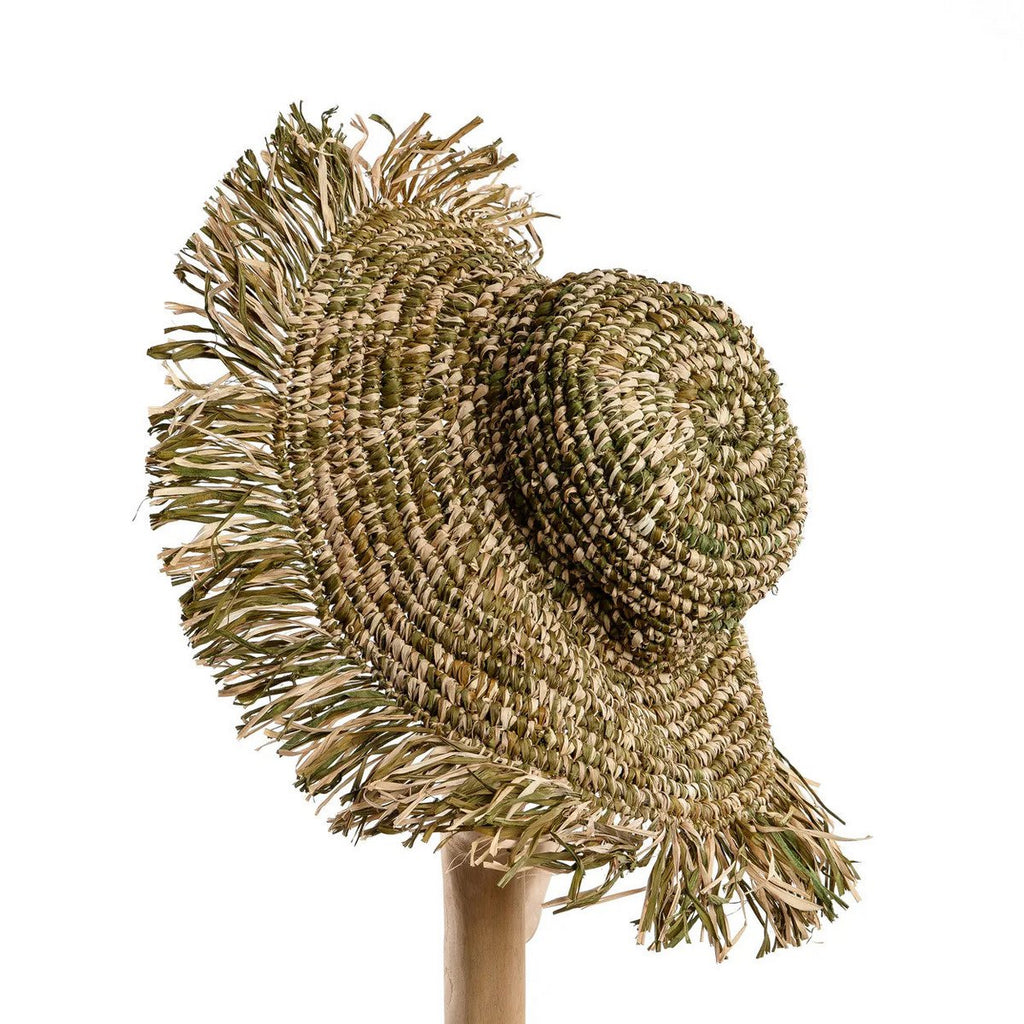 Chapeau d’été en raphia The Party Hat – Vert Jungle | Bazar Bizar