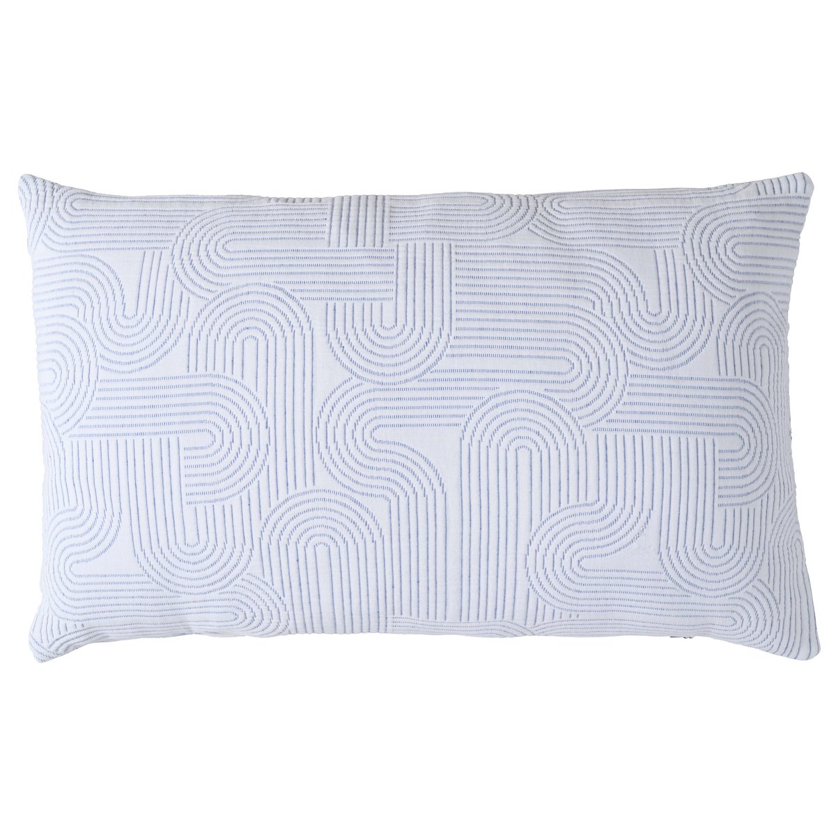 Coussin Kiko Indigo en coton à motifs géométriques 40 × 65 cm